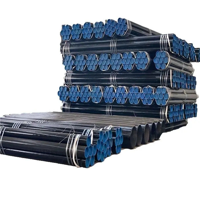 Lista 40 Tubo sem costura de aço carbono Astm A106 Gr B Sch 40 A53 API 5L Grau B X65 PSL1